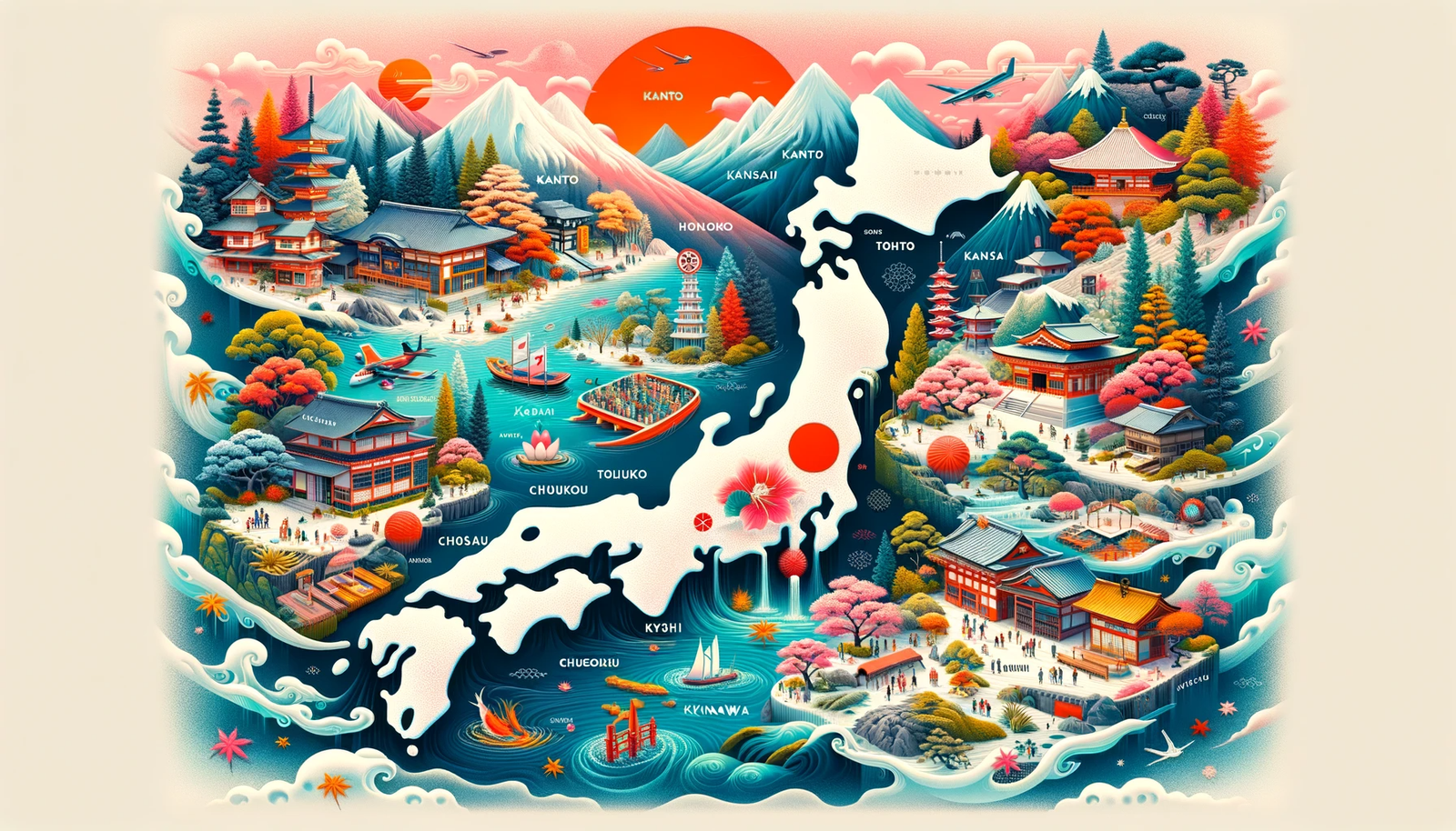 Overview of Japan's regions and landscapes