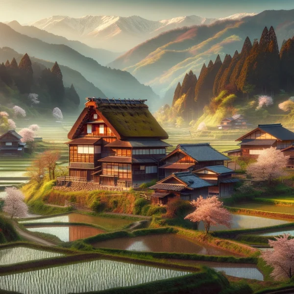 Scenic View of Living in the Japanese Countryside