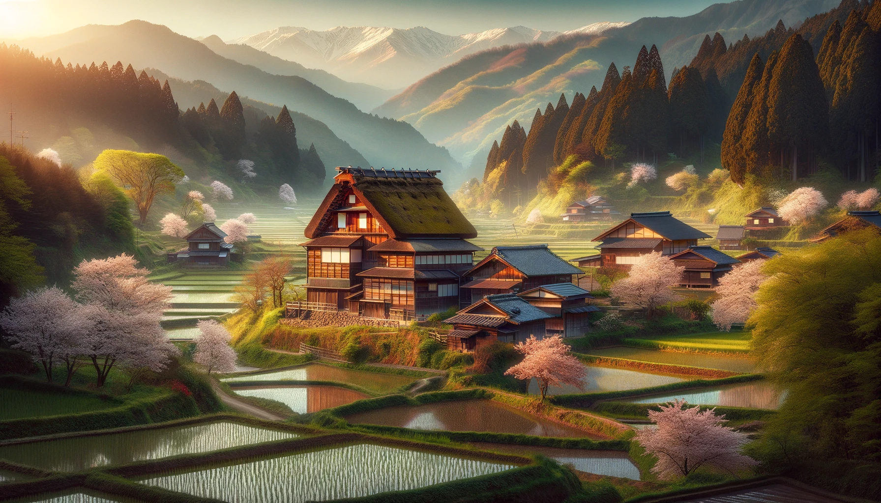 Scenic View of Living in the Japanese Countryside