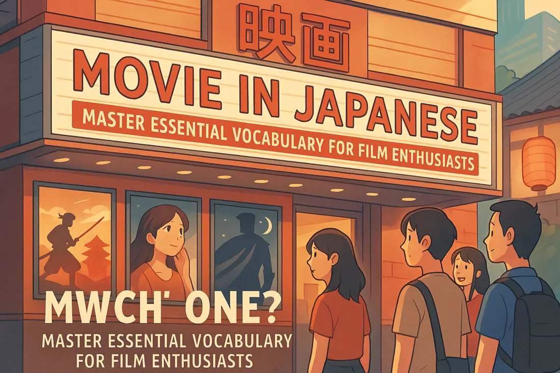 Movie in Japanese: Essential Vocabulary for Film Lovers